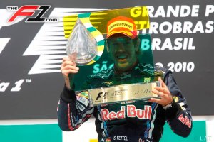 Vettel, ganador en Brasil (Crédito: TheF1.com)